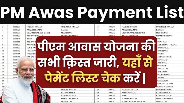 PM Awas Payment List 2025